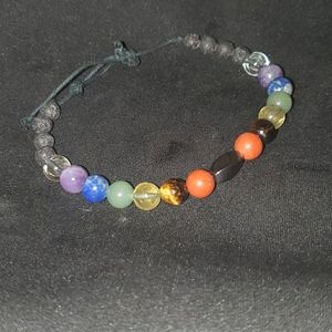 Custom Energy Lava Bead Bracelet